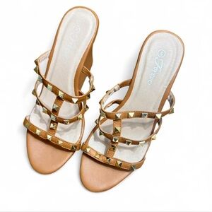 Forever 21 Brown Studded Women's Sandals